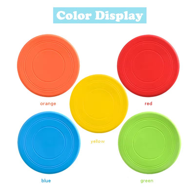 Outdoor Play Flying Discs Dog Toys Training Throwing Durable Bite-Resistant Pet Supplies Interactive Disc Dog Toy Water-Floating