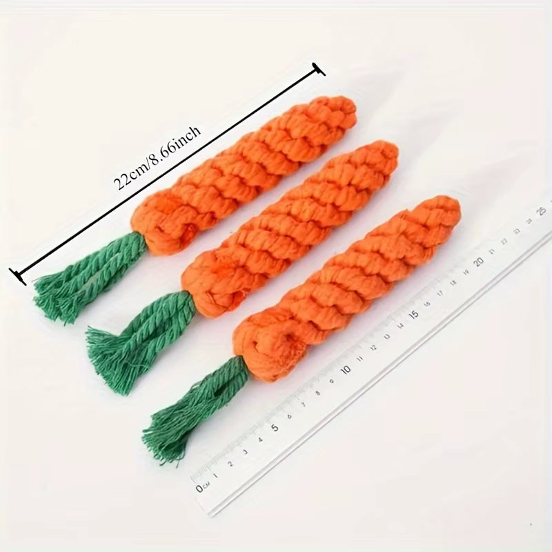 Carrot Cotton Rope Toy