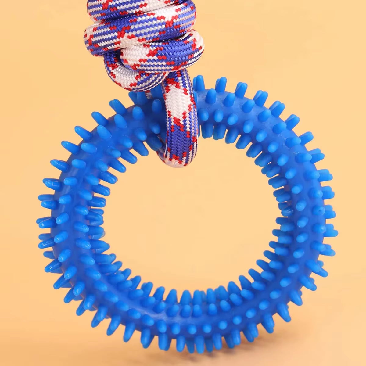 Interactive Training Pet Toy Ring Spiked Ring Dog Teeth Cleaning Pet Supplies