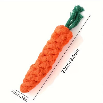 Carrot Cotton Rope Toy