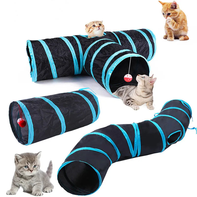 Cat Tunnel Pet Supplies Cat S T Pass Play Tunnel Foldable Cat Tunnel Cat Toy Breathable Drill Barrel for Indoor Loud Paper