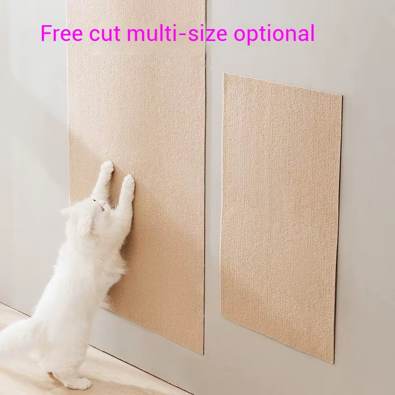 Cat Scratching Mat Self-Adhesive Trimmable Carpet Cat Scratching Post Carpet for Anti-Scratching Sofa Furniture Protection