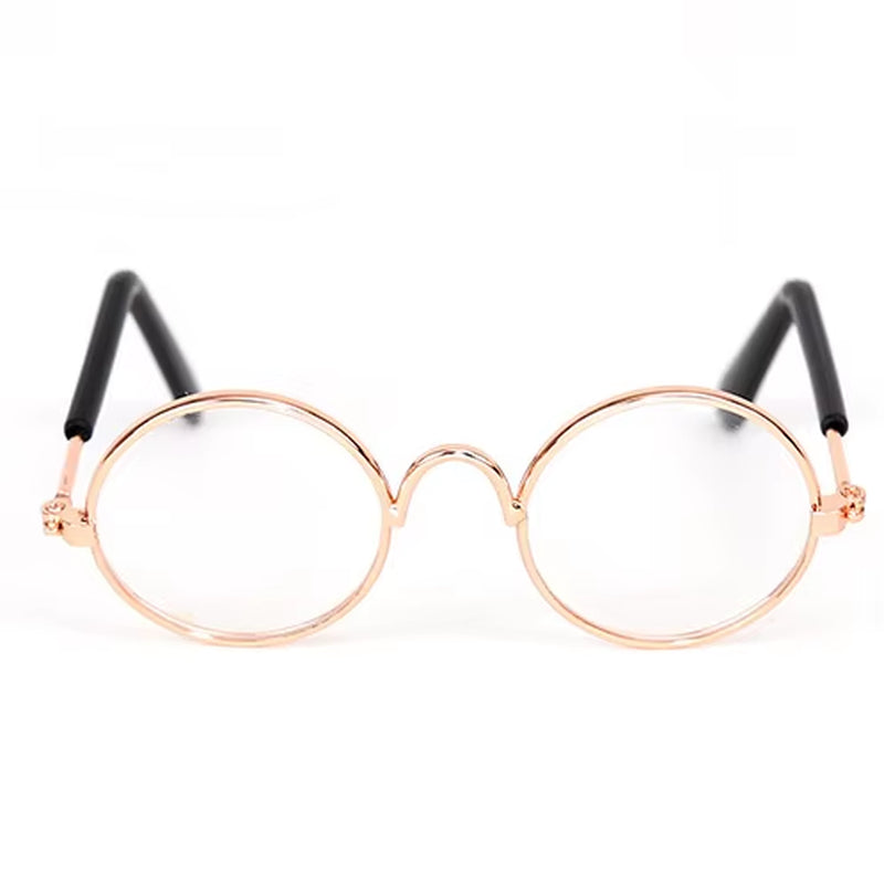 Cute Vintage round Cat Sunglasses Pet Photos Props Reflection Eyewear Glasses for Cats Small Dog Pet Dog Cat Accessories