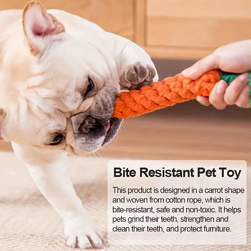 Carrot Cotton Rope Toy