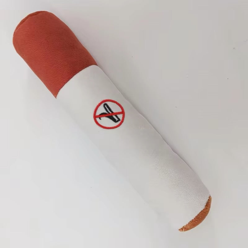 PLUSH SQUEAKY CIGAR TOY