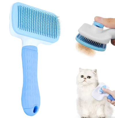 SELF-CLEANING PET HAIR BRUSH