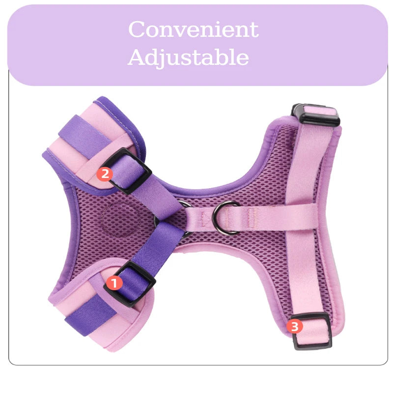 ADJUSTABLE DOG HARNESS SET FOR COMFORT