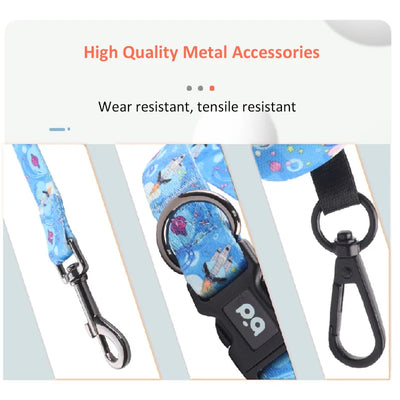 4 IN 1 DOG HARNESS COLLAR LEASH SET