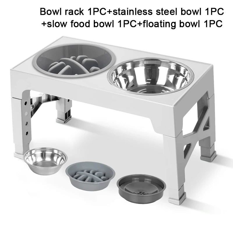 ADJUSTABLE ELEVATED DOG BOWL