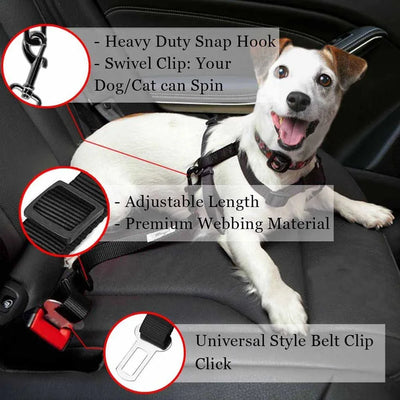 Adjustable  Car Seat Belt Lead Leash 