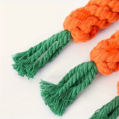 Carrot Cotton Rope Toy