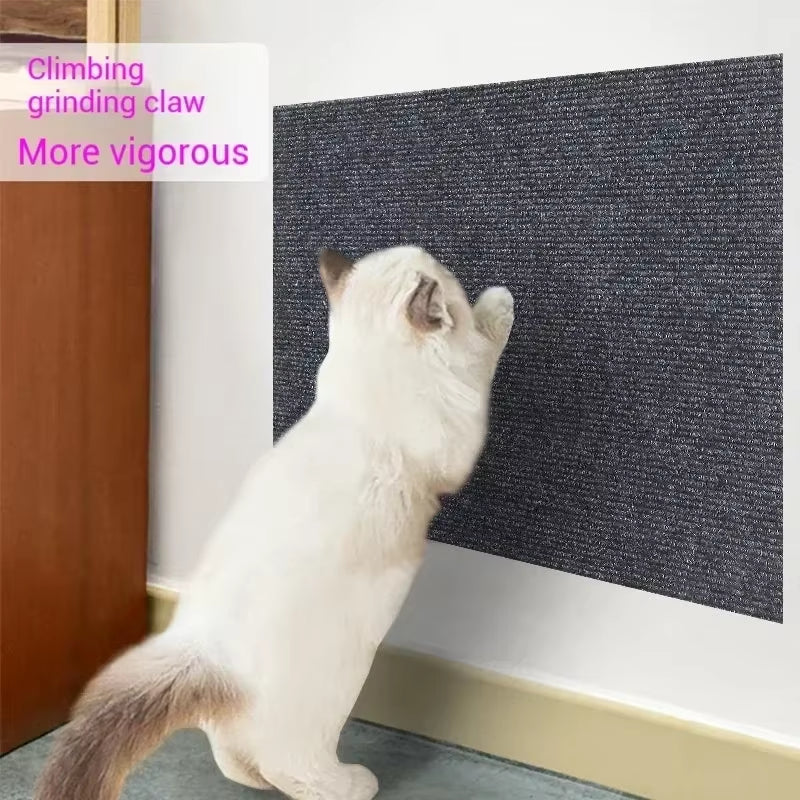 Cat Scratching Mat Self-Adhesive Trimmable Carpet Cat Scratching Post Carpet for Anti-Scratching Sofa Furniture Protection