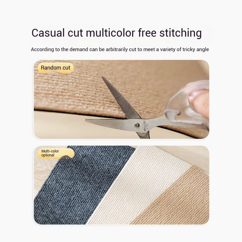 Cat Scratching Mat Self-Adhesive Trimmable Carpet Cat Scratching Post Carpet for Anti-Scratching Sofa Furniture Protection