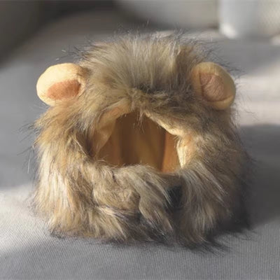 Cute Lion Mane Cat Wig Hat Funny Pets Clothes Cap Fancy Party Dogs Cosplay Costume Kitten Hat with Ears Accessories Cat Costume